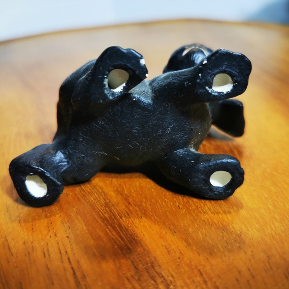 Vintage Black Pottery Puppy Dog - Picture 2 of 11